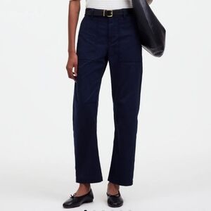 Madewell Barrel-leg pant Navy Blue size 25 NWT